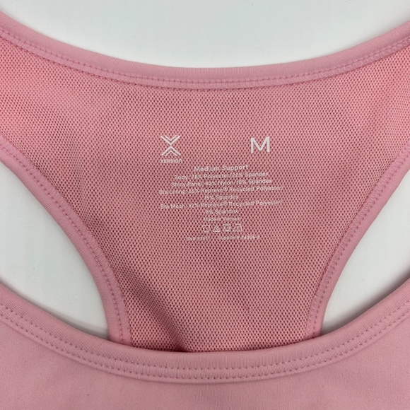 Xersion Women's Medium Support Sports Bra Shine Pink Rose Size M L XL - Picture 7 of 12